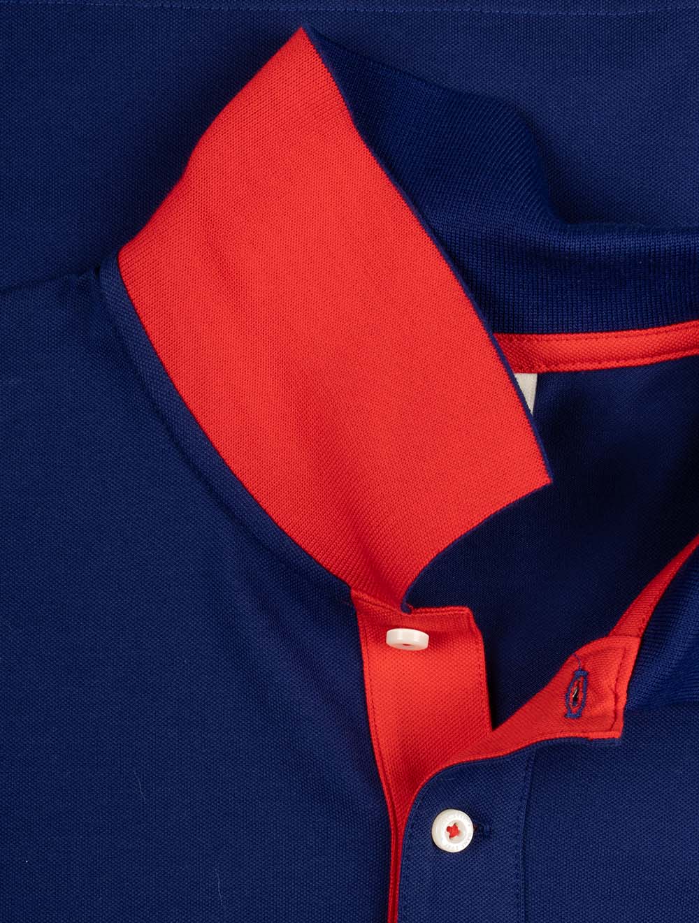 Regular Contrast Piqué Short Sleeve Polo Shirt Rich Navy