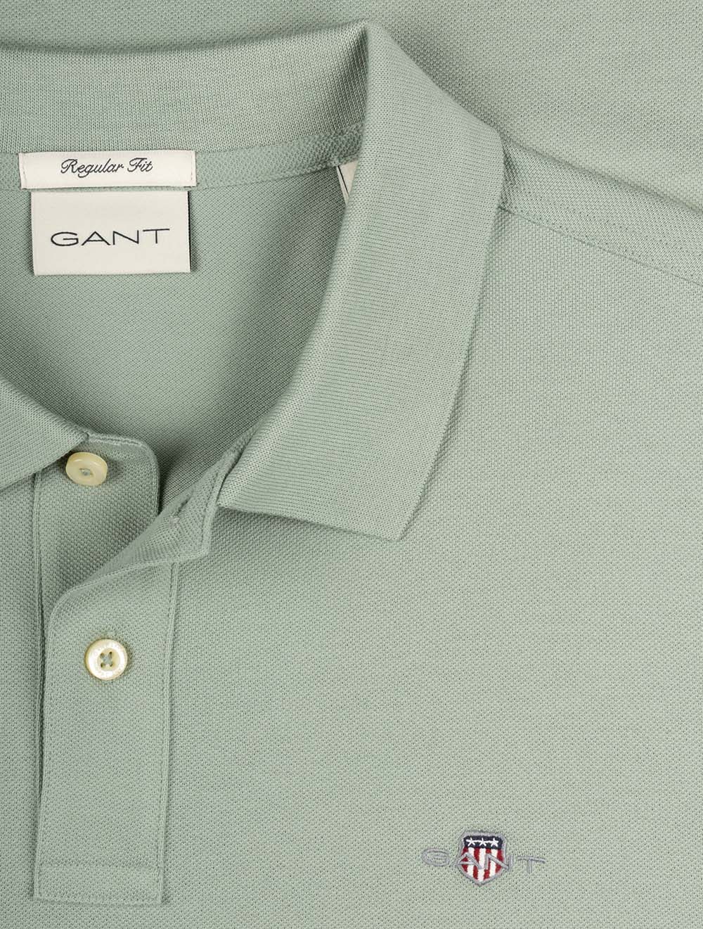 Regular Shield Piqué Polo Ceramic Grey