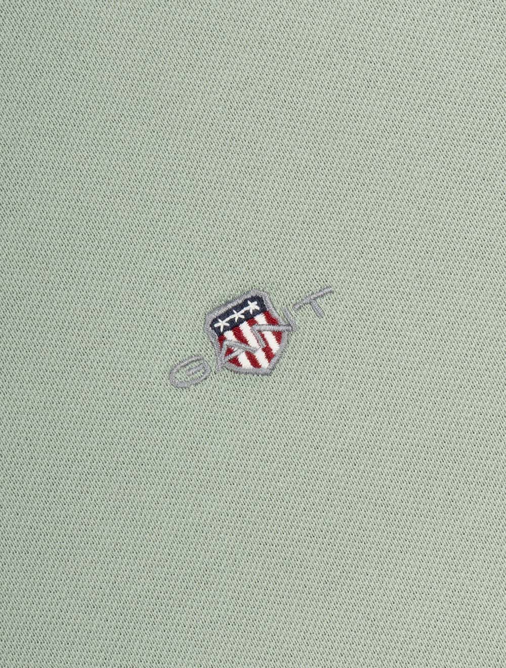 Regular Shield Piqué Polo Ceramic Grey