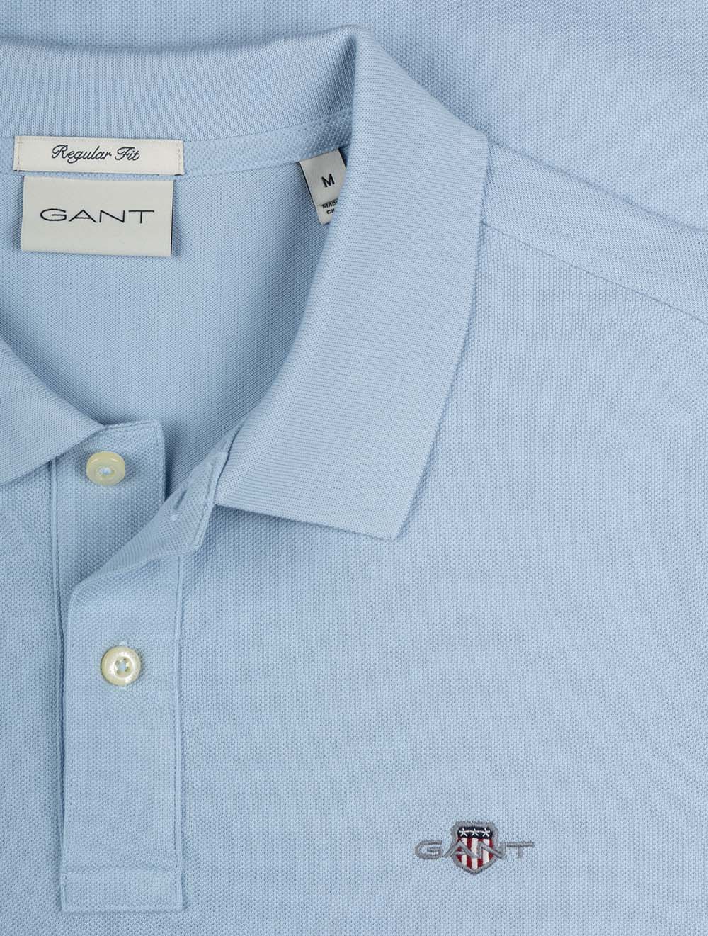 Regular Shield Piqué Polo Fresh Blue