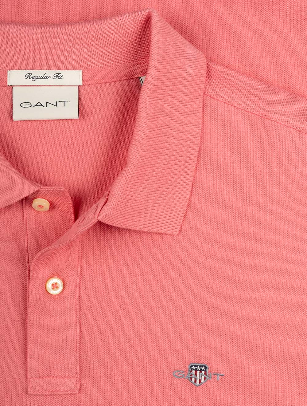 Shield Piqué Regular Fit Polo Shirt Rose Pink