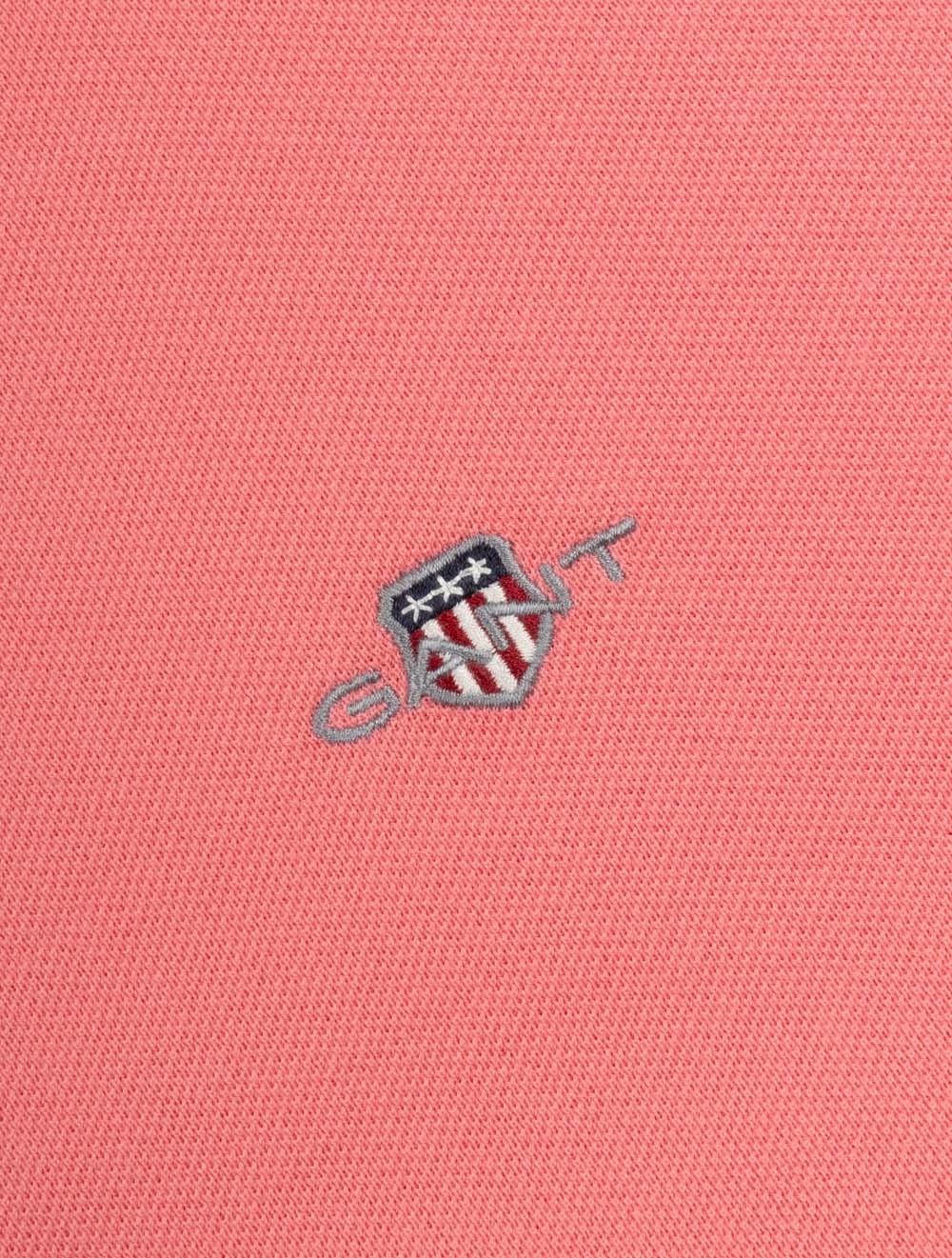Shield Piqué Regular Fit Polo Shirt Rose Pink