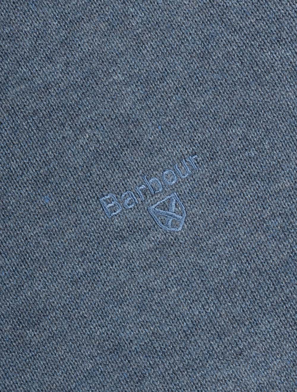 Cotton Half-Zip Sweater Dusk Blue