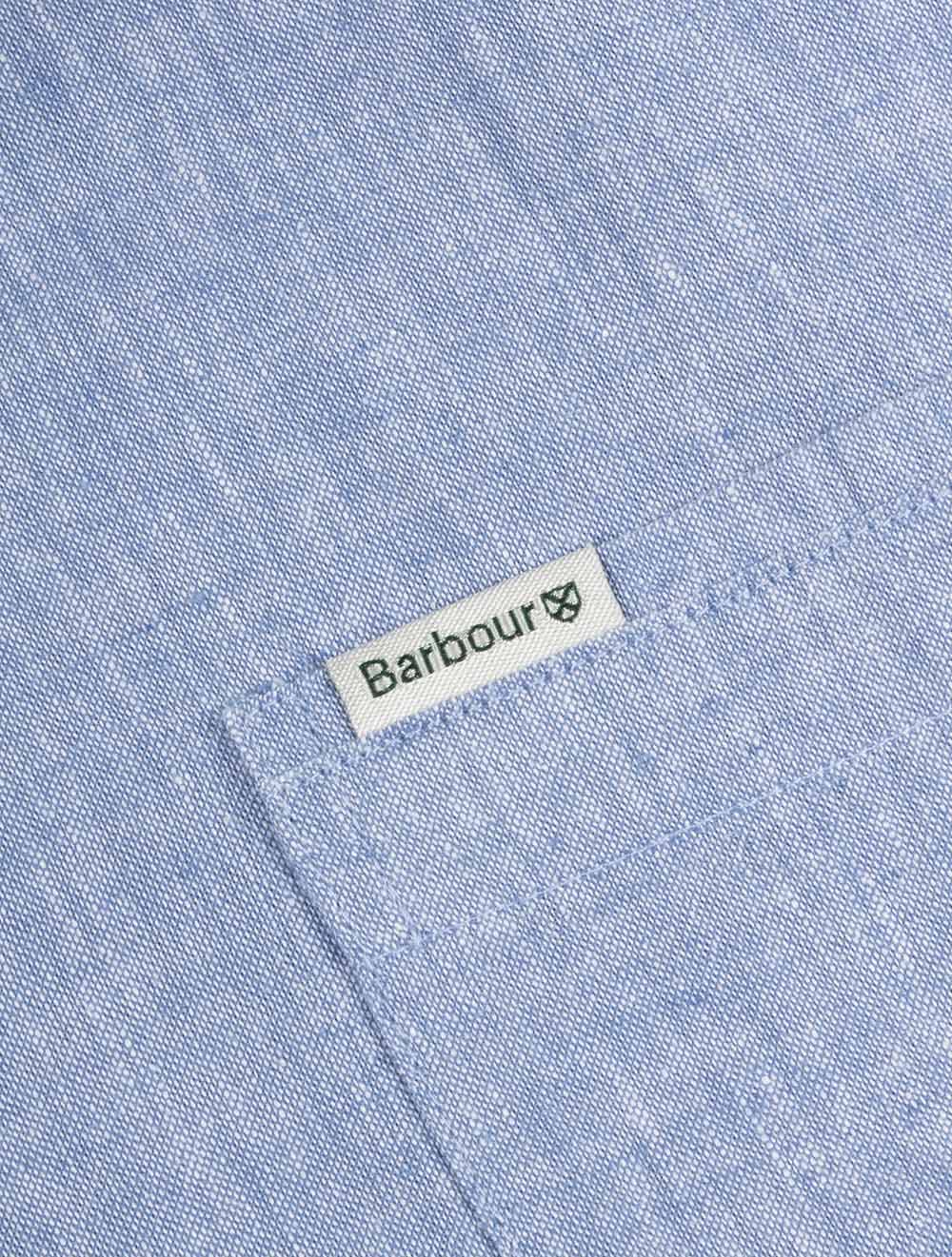 Nelson Linen Blend Shirt Blue