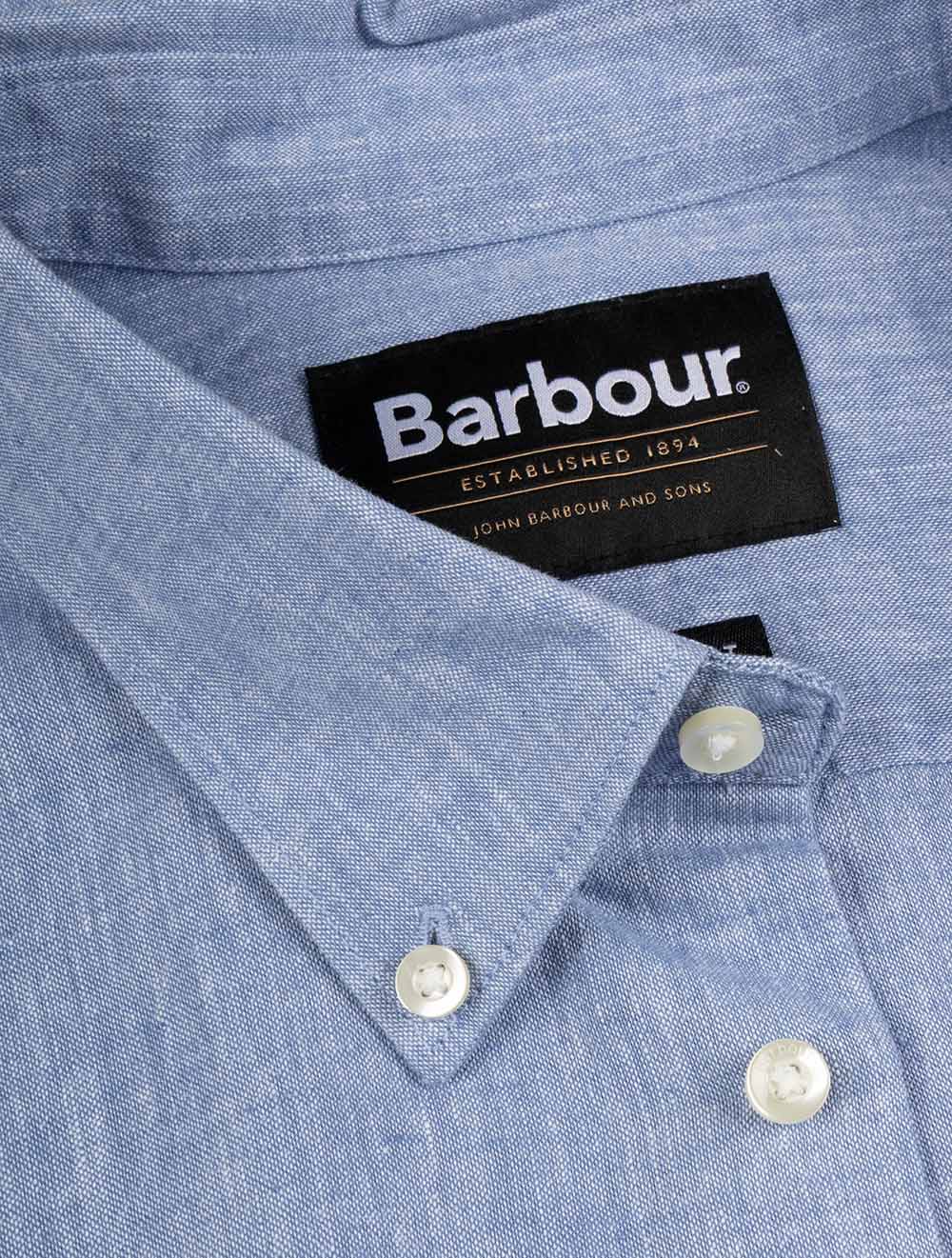 Nelson Linen Blend Shirt Blue