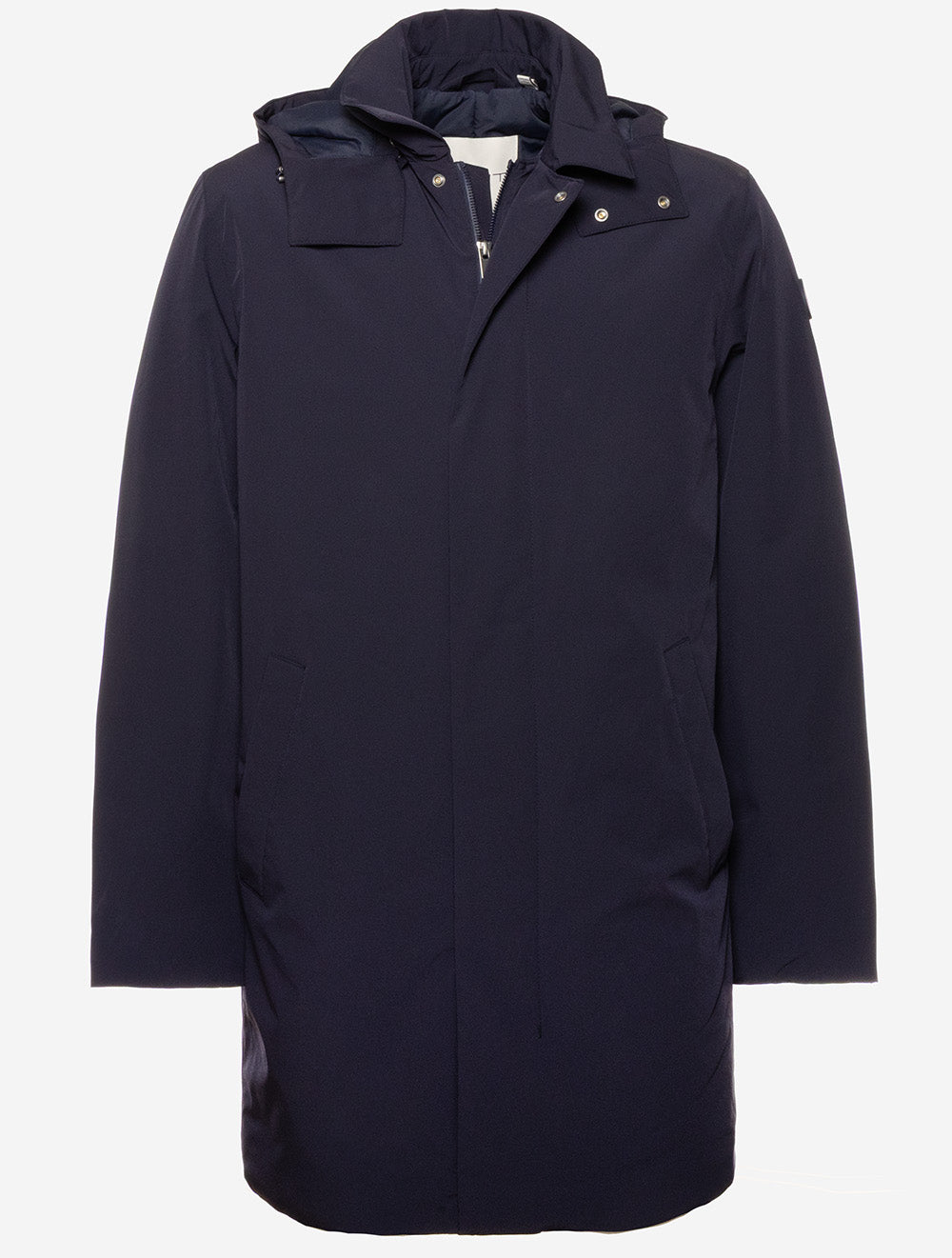 Padded Car Coat Evening Blue
