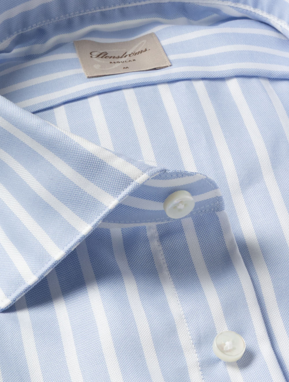 Regular Stripe Oxford Shirt Blue