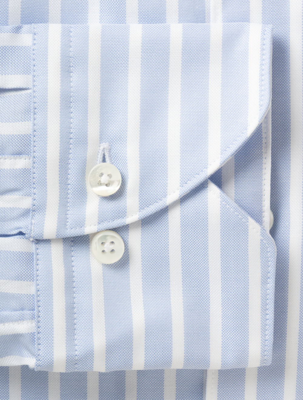 Regular Stripe Oxford Shirt Blue
