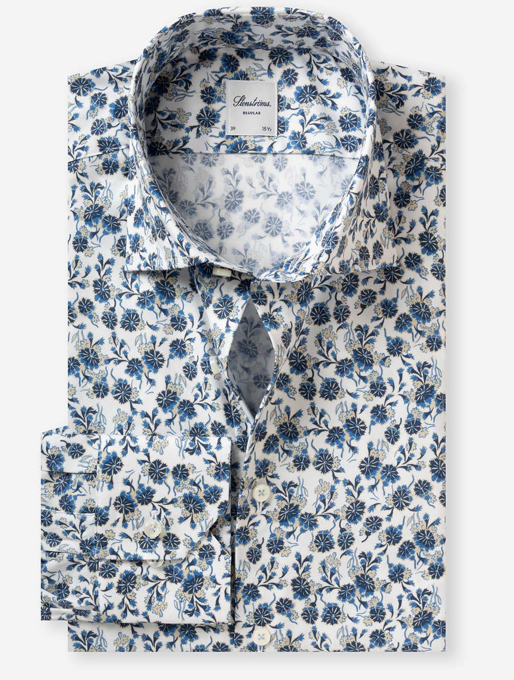 Regular Floral Shirt Blue