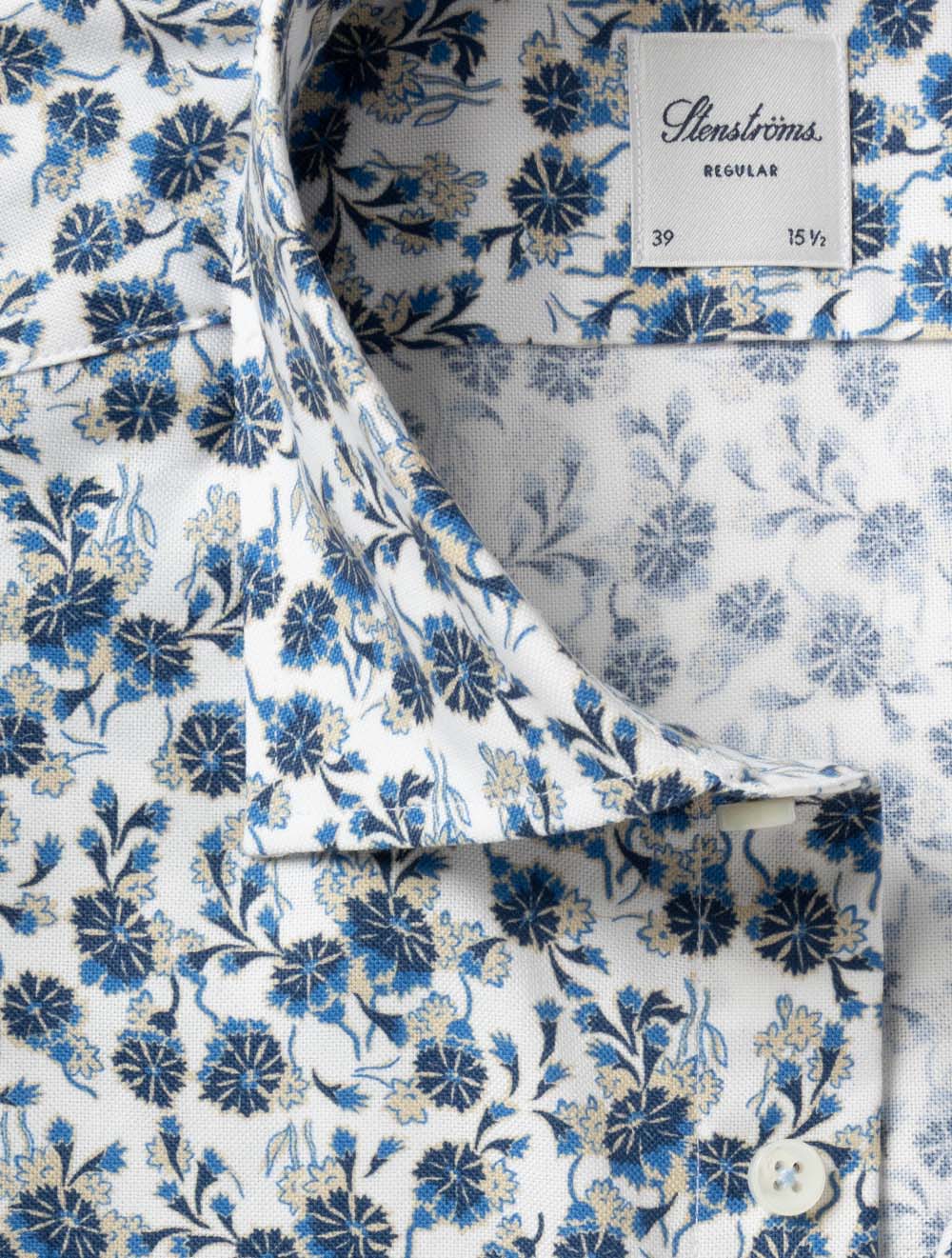 Regular Floral Shirt Blue