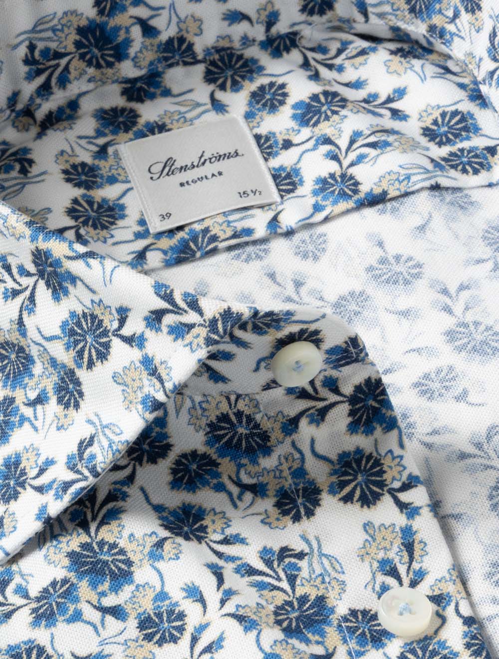 Regular Floral Shirt Blue