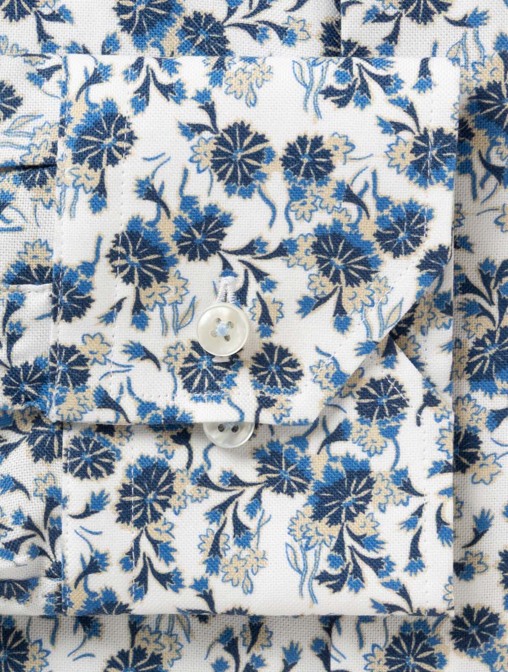 Regular Floral Shirt Blue