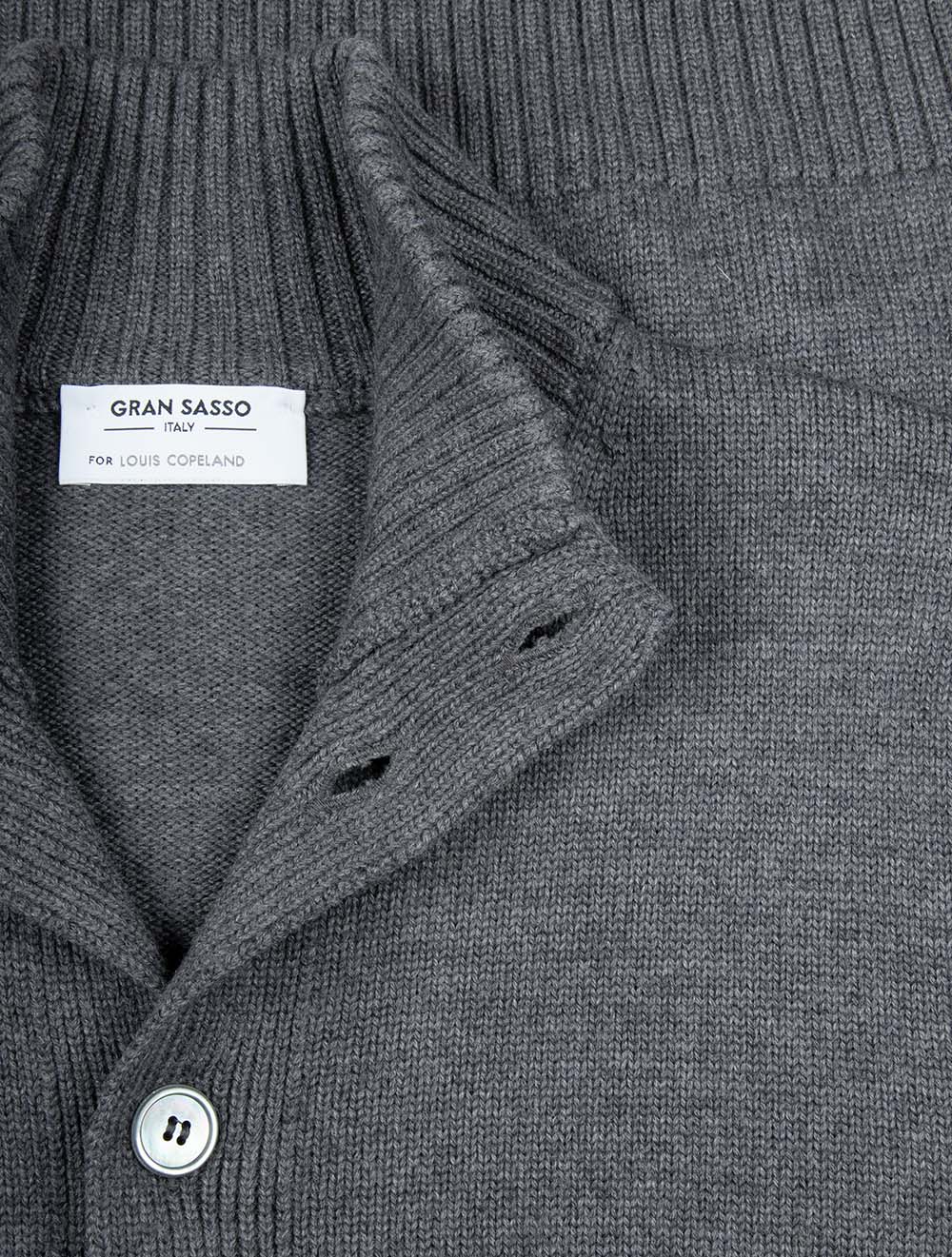 Gilet boutonné gris