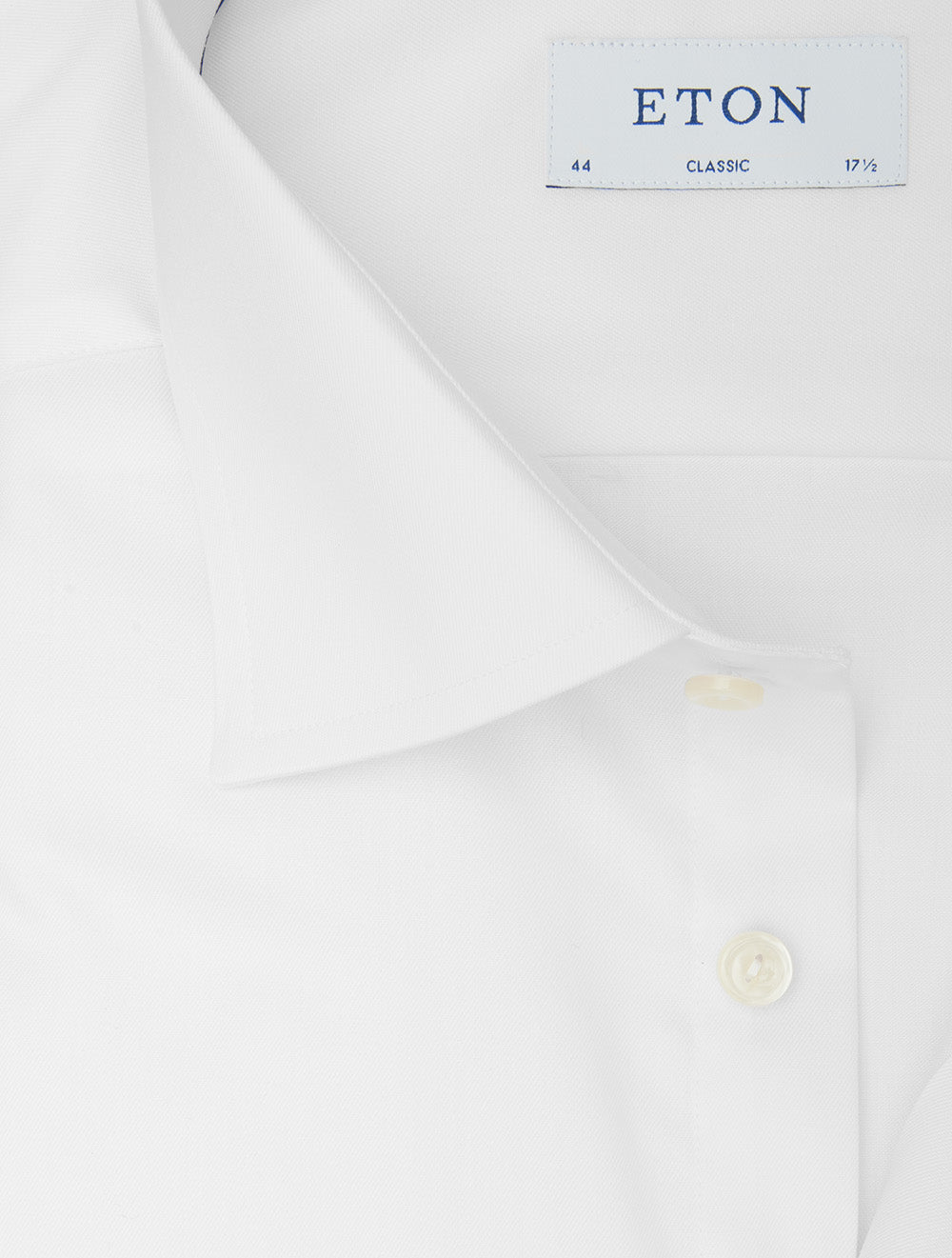 Classic Fit Cotton Double Cuff Signature Shirt White