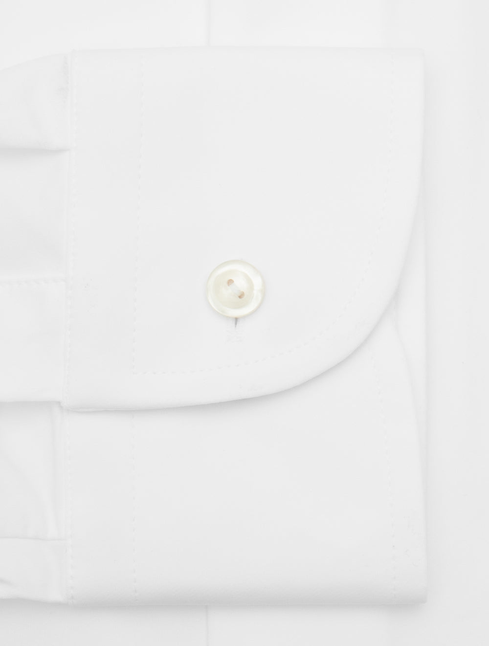 Slim Fit Semi-Solid Four Way Stretch Shirt White