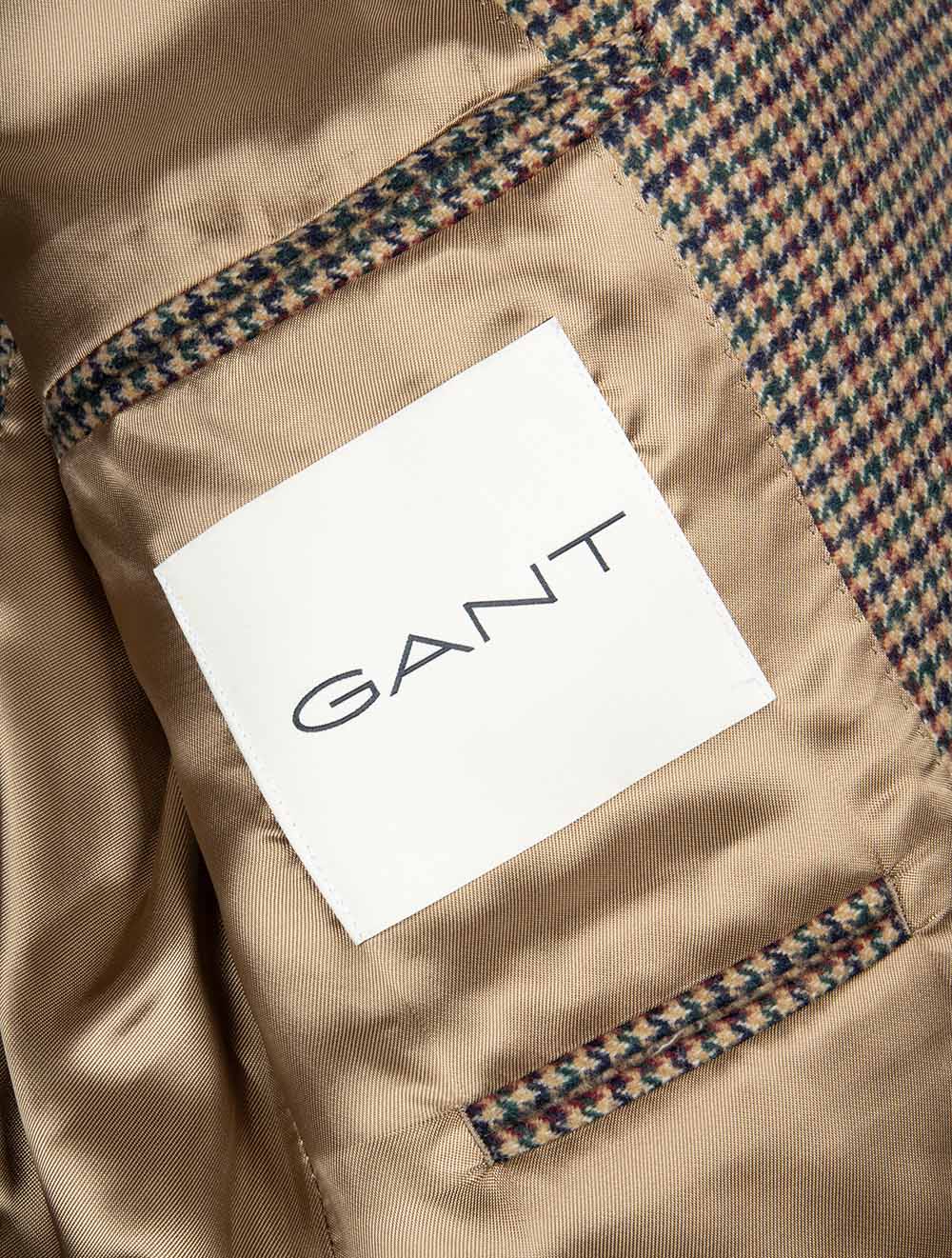 Houndstooth Check Blazer Light Taupe