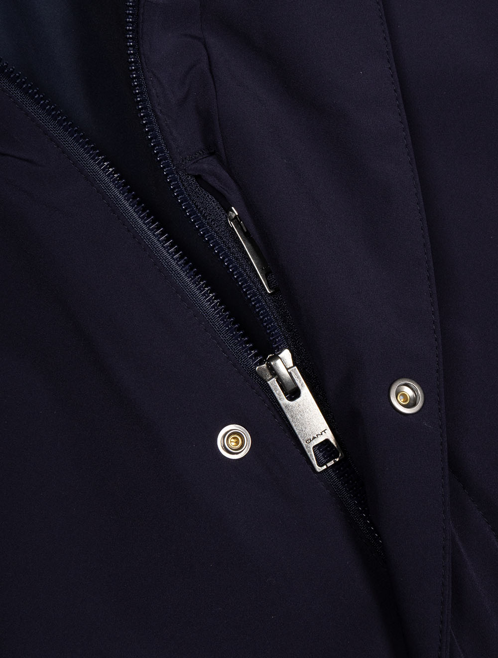 Padded Car Coat Evening Blue