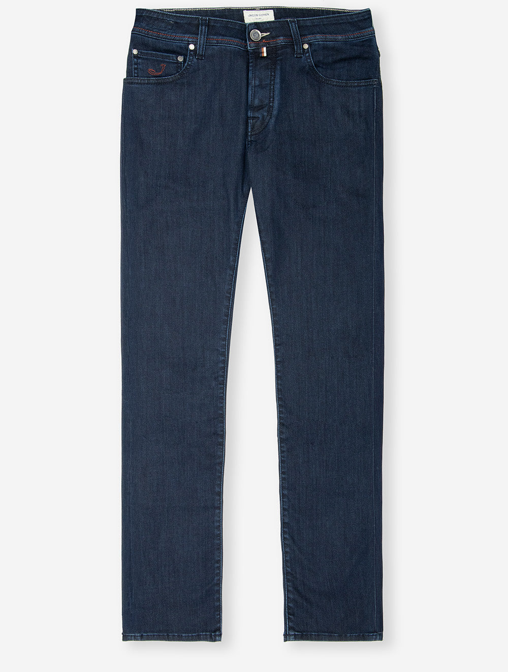 Nick Slim Fit Denim Striped Badge Jeans Navy