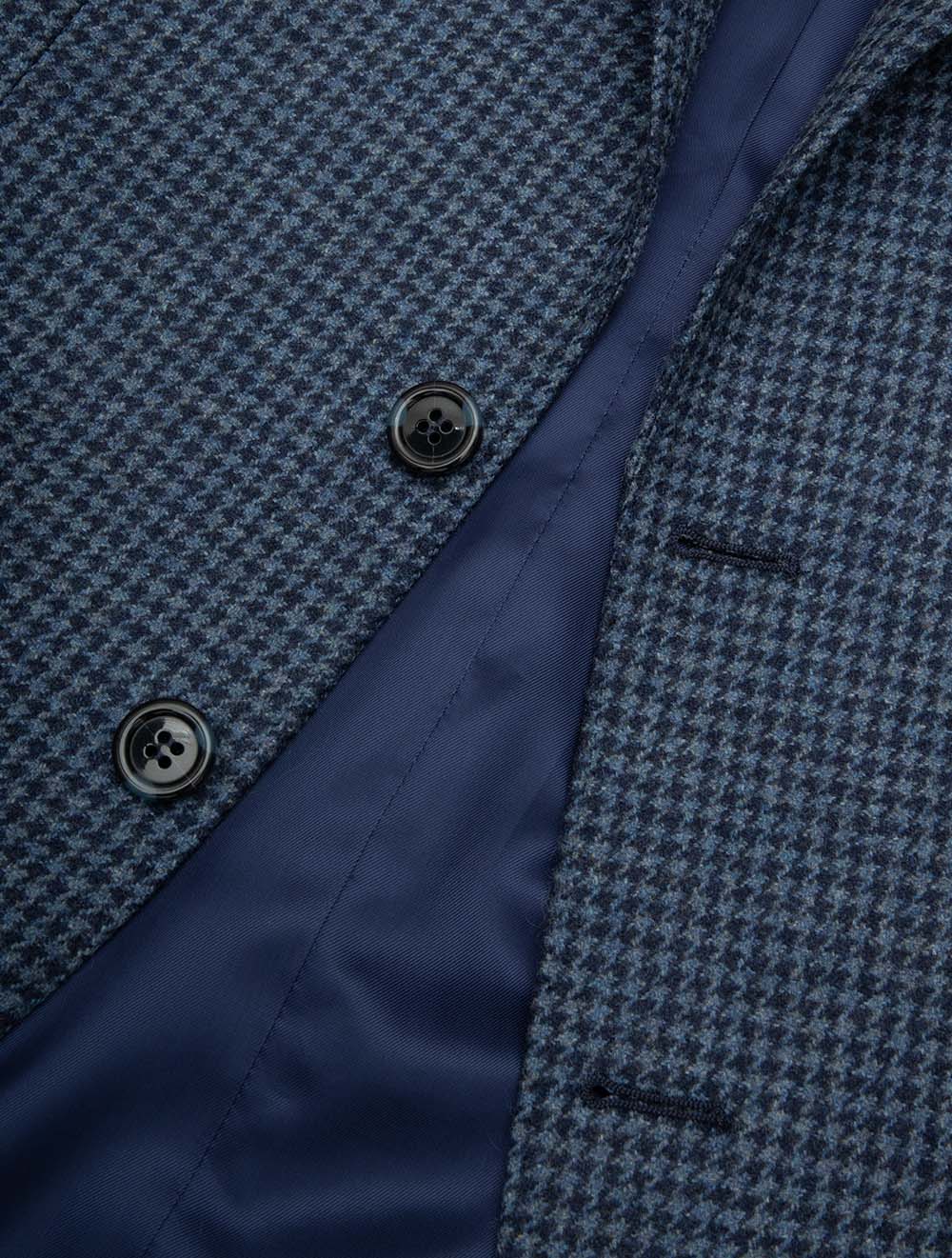 Houndstooth Jacket Blue