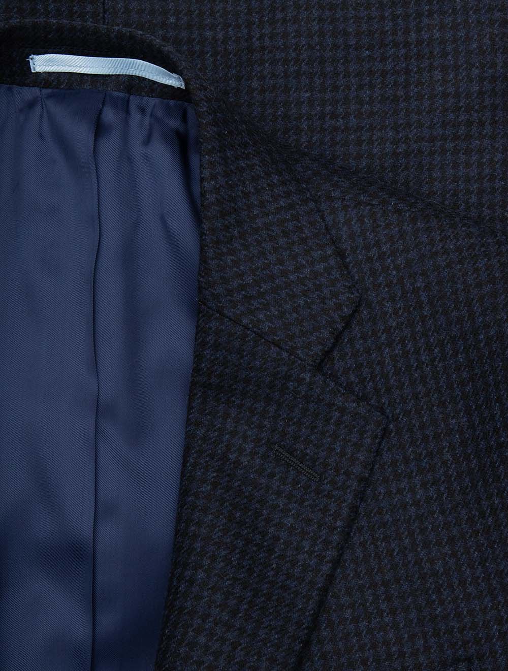 Houndstooth Jacket Navy