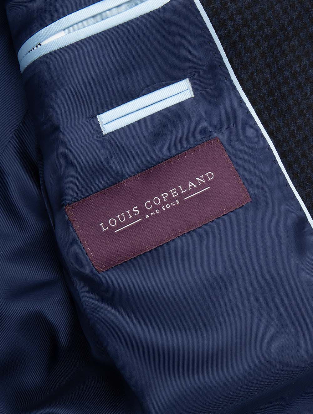 Houndstooth Jacket Navy