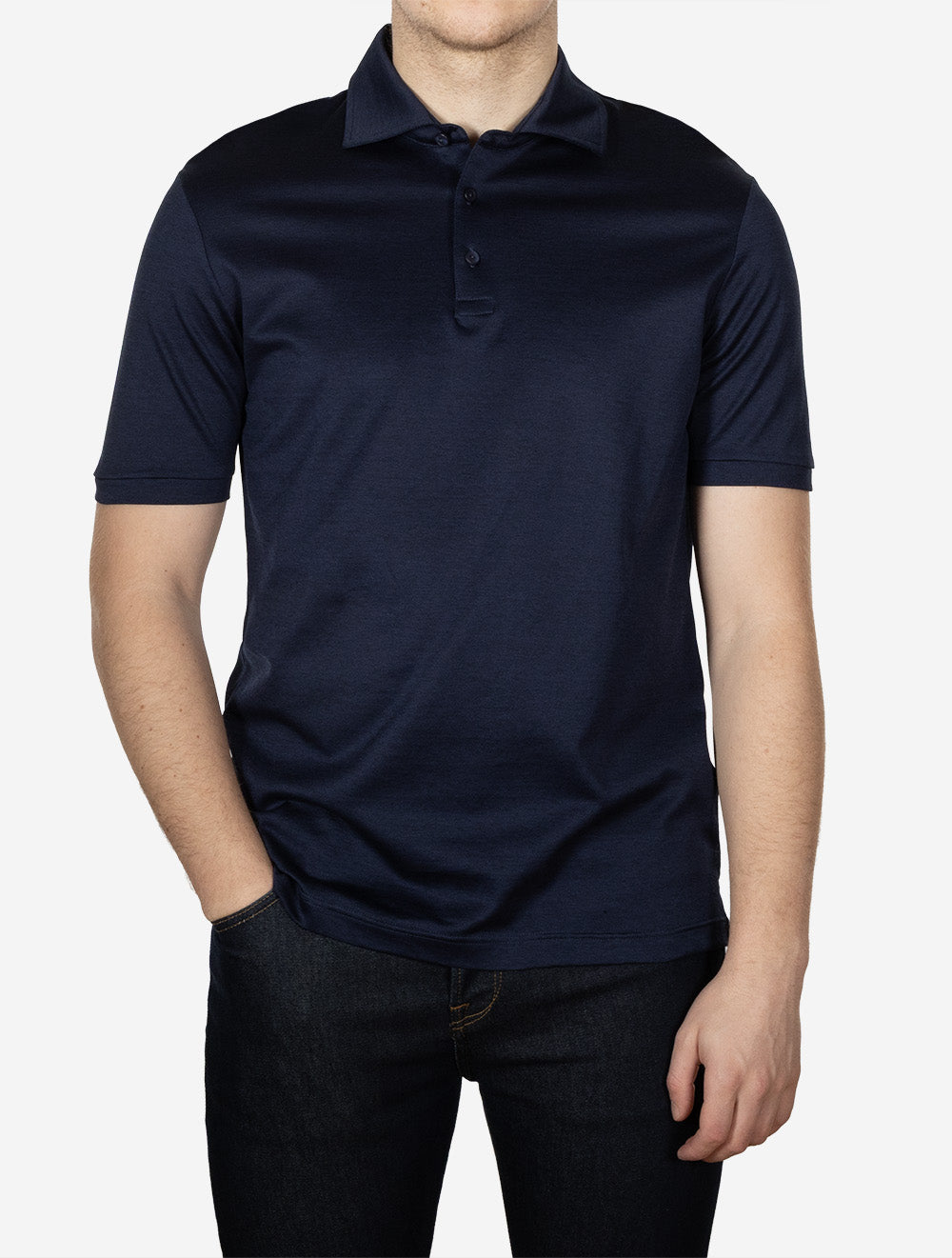 Short Sleeve Polo Shirt Navy