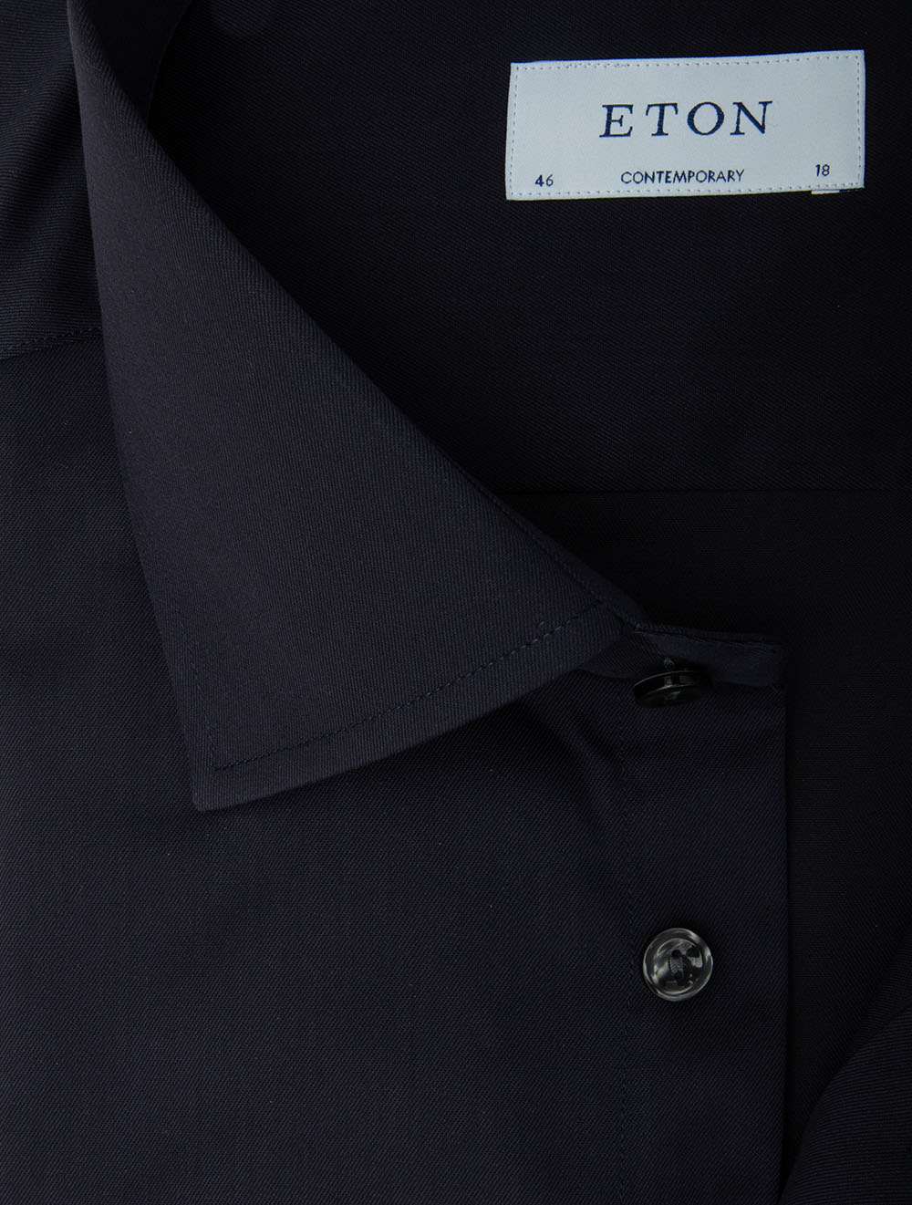 Contemporary Fit Business Plain Shirt Navy
