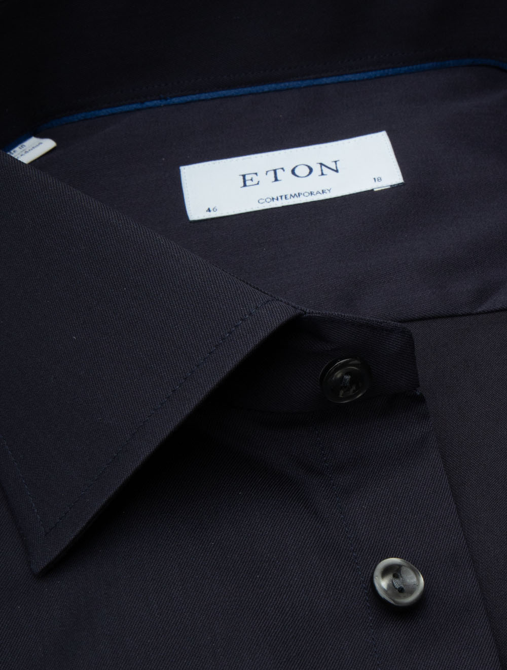 Contemporary Fit Business Plain Shirt Navy