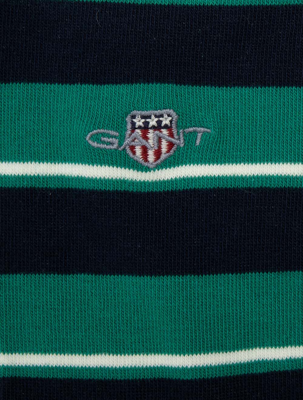 Shield Striped Socks Deep Green