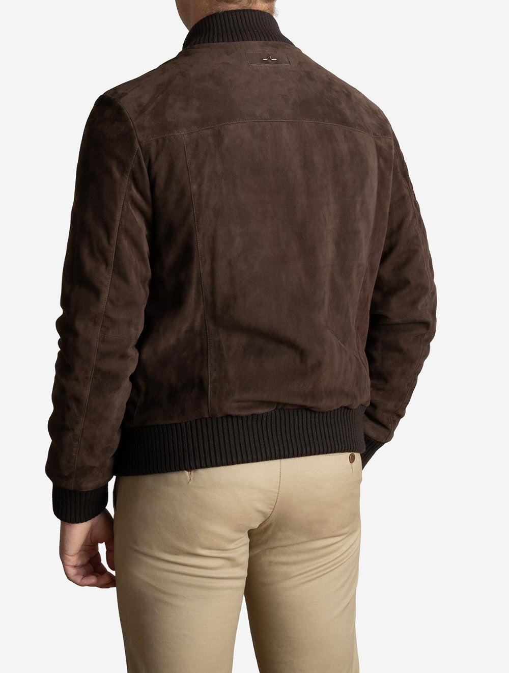 Suede Leather Jacket Brown