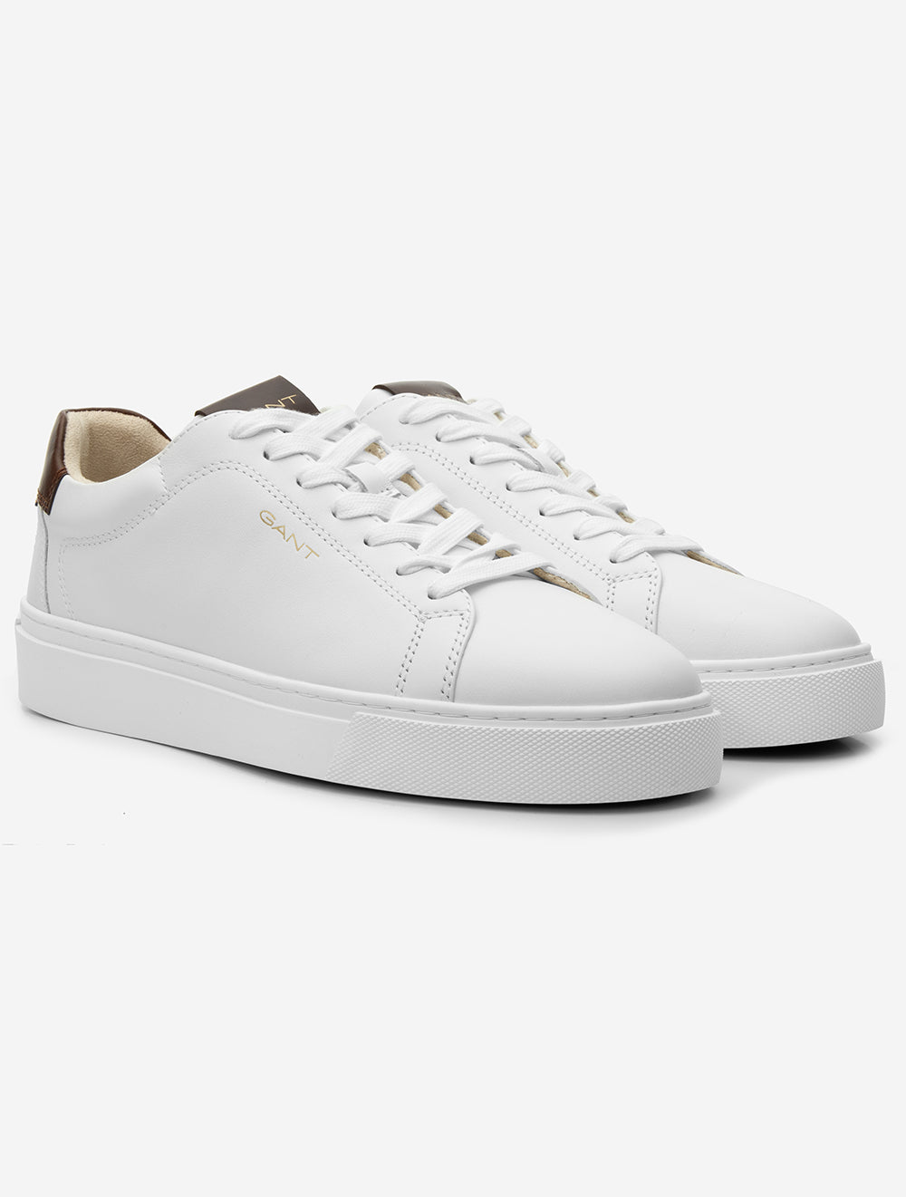 Mc Julien Leather Sneaker White Cognac