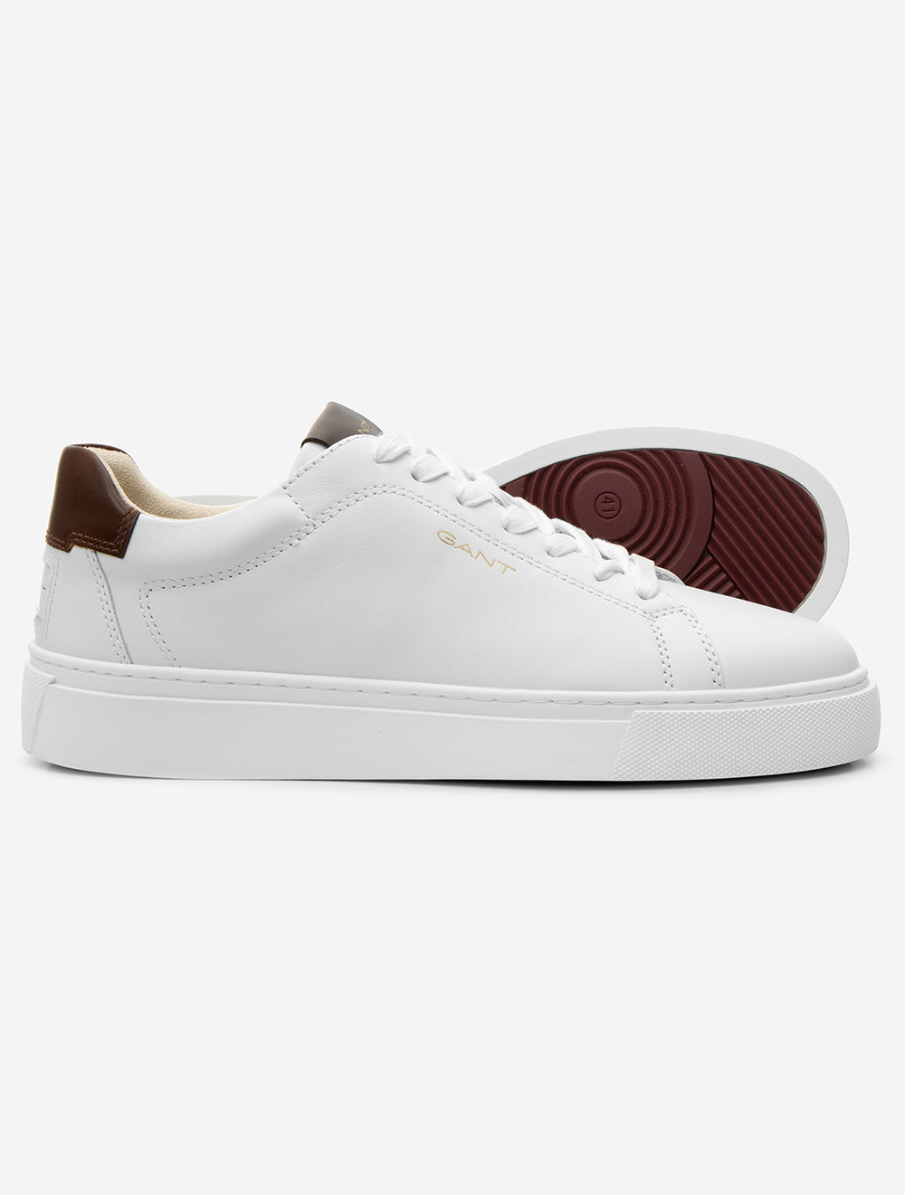 Mc Julien Leather Sneaker White Cognac