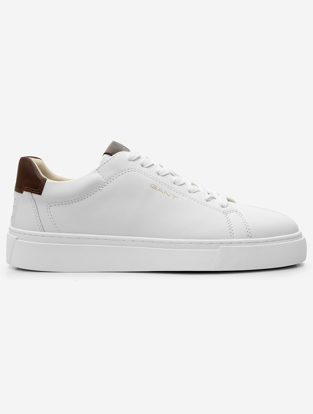 Mc Julien Leather Sneaker White Cognac