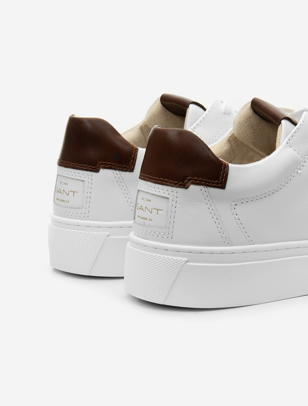 Mc Julien Leather Sneaker White Cognac