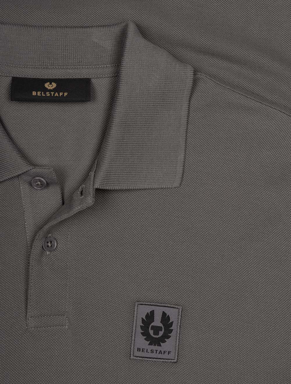 Long Sleeved Polo Tornado Grey