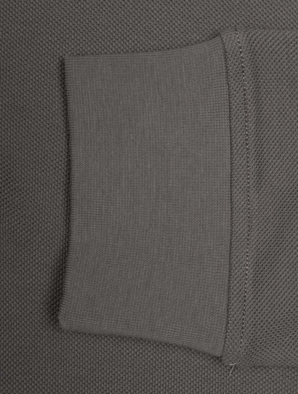 Long Sleeved Polo Tornado Grey