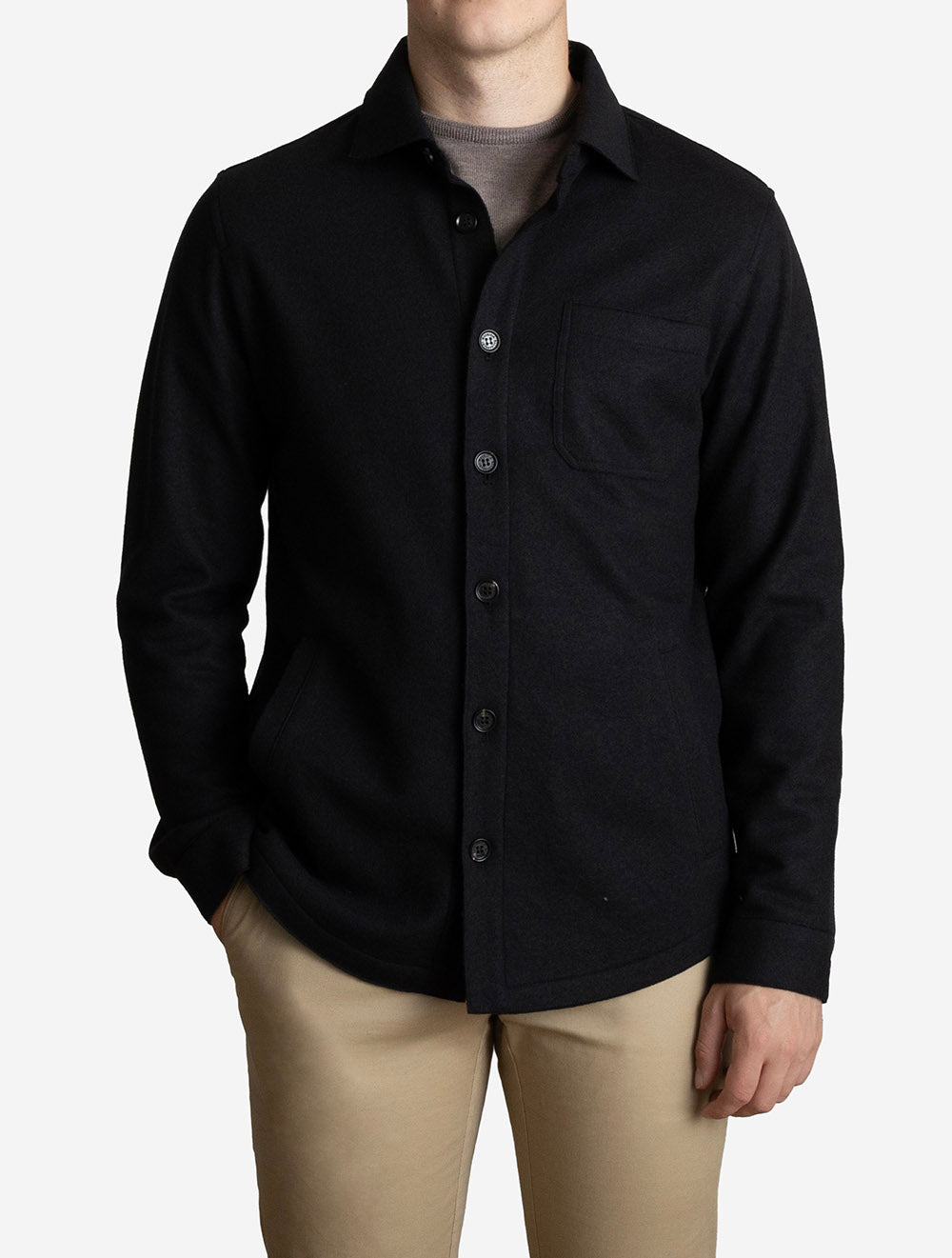 Overshirt Solferino Edge Black