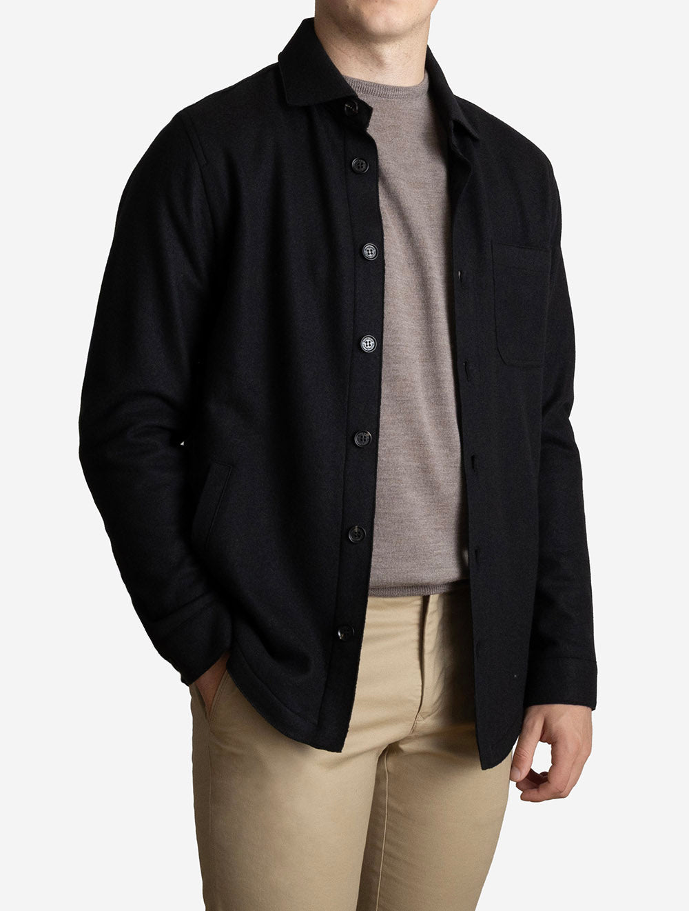 Overshirt Solferino Edge Black