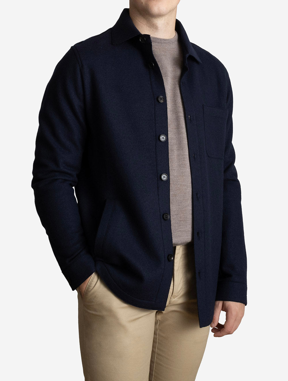 Solferino Edge Overshirt Navy