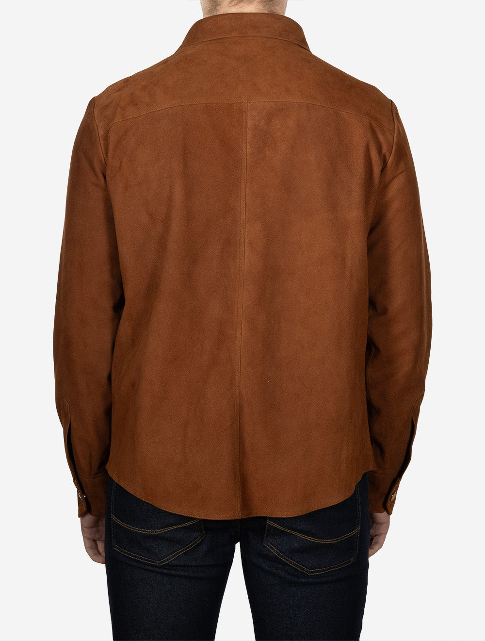Light Leather Overshirt Sequoia