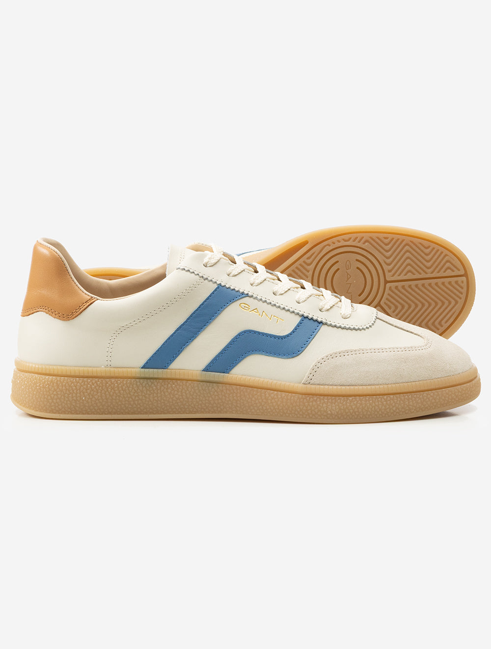 Cuzmo Leather Suede Sneaker Cream