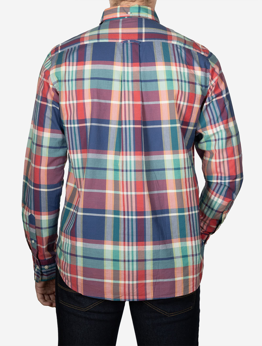Madras Check Shirt Rose Red