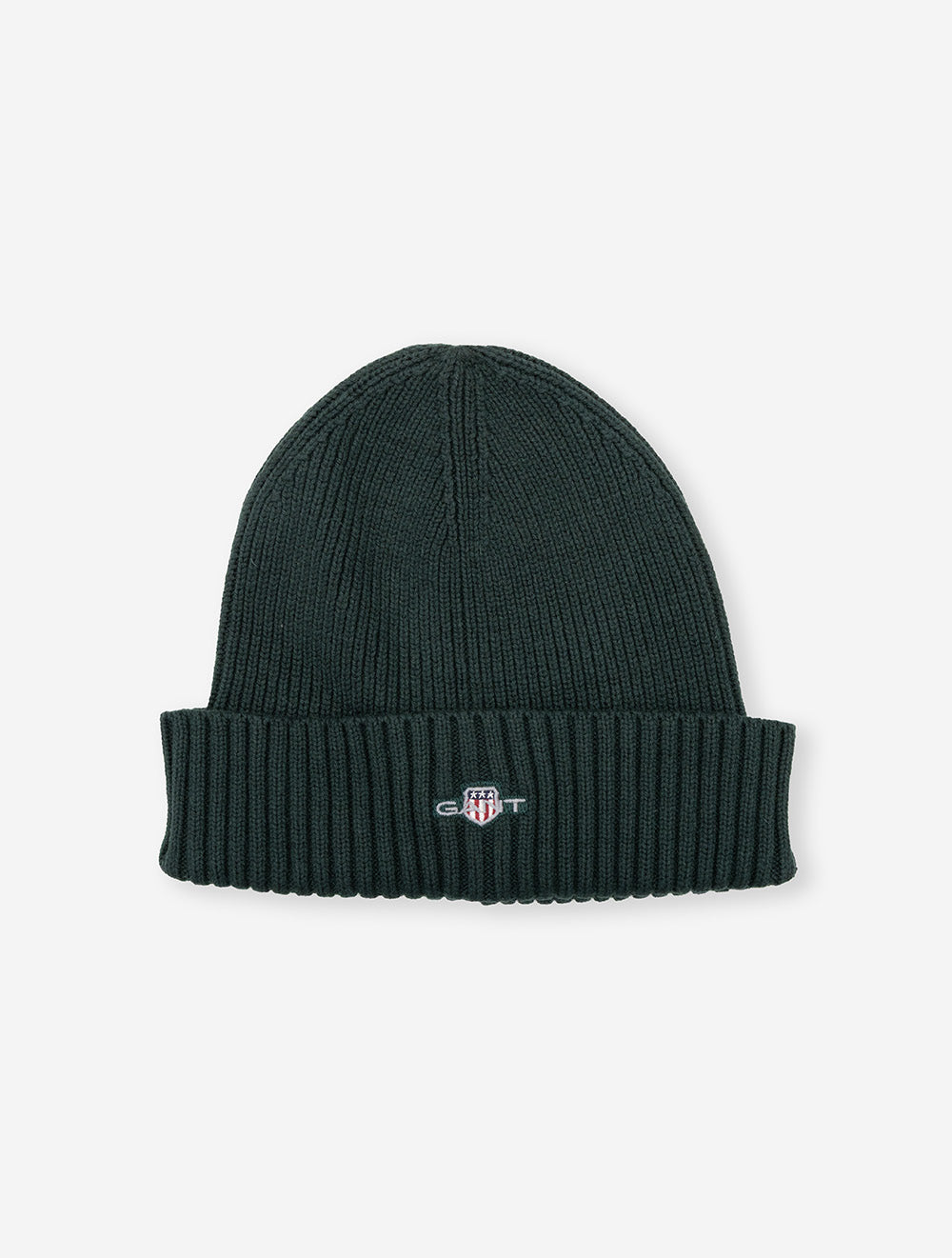Cotton Blend Logo Beanie Tartan Green