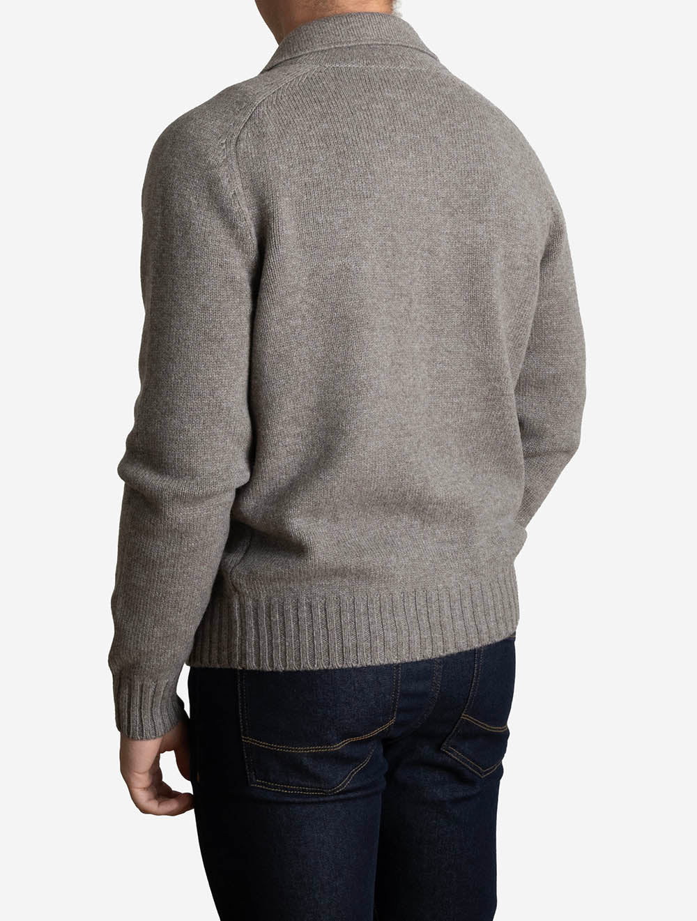 Knit Utility Jacket Grey