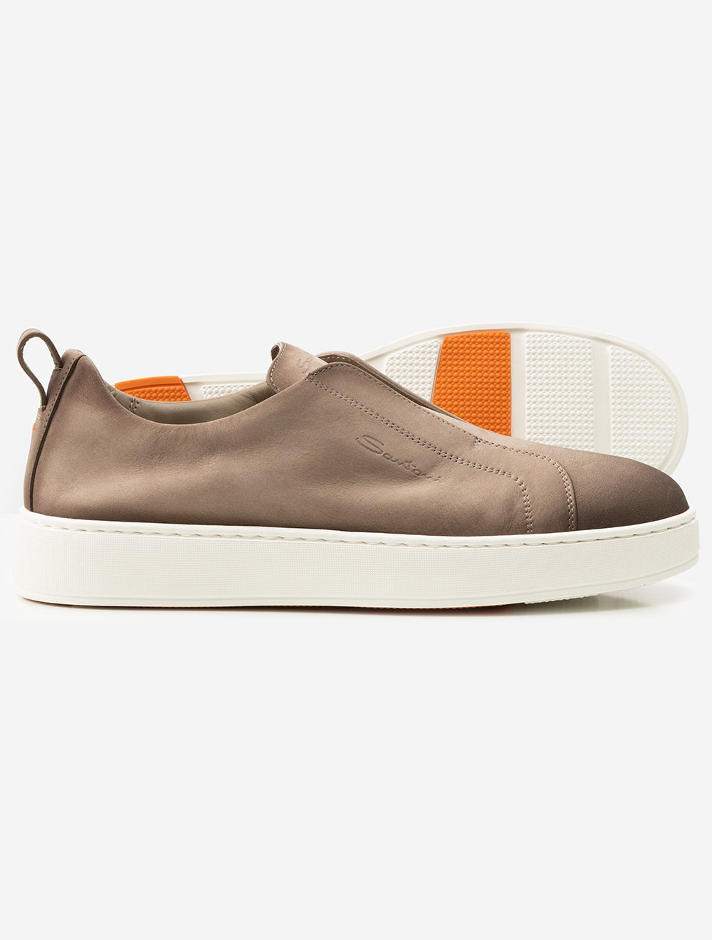 Suede Slip-On Sneaker Mushroom