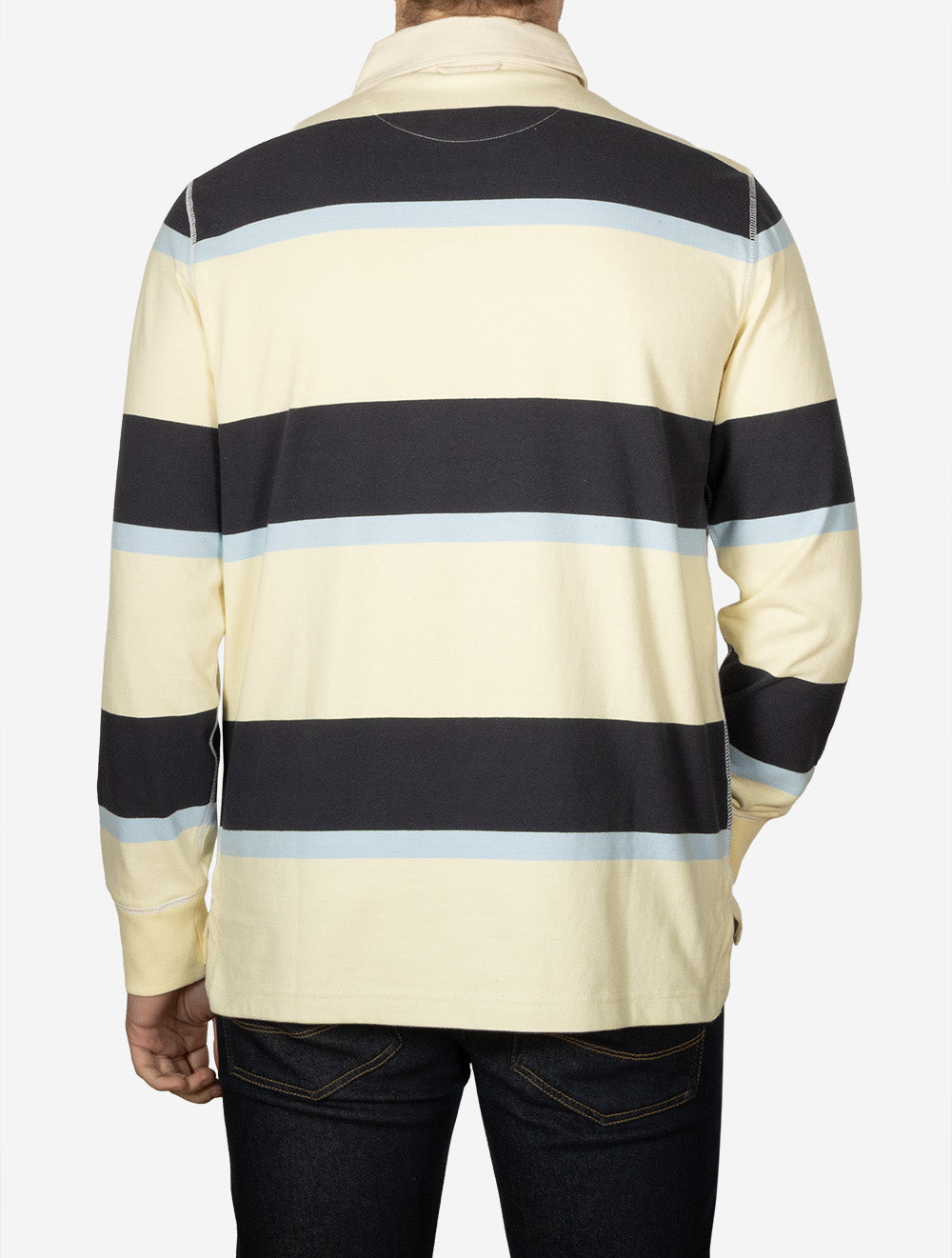 Blocked Stripe Rugger Vanilla Yellow