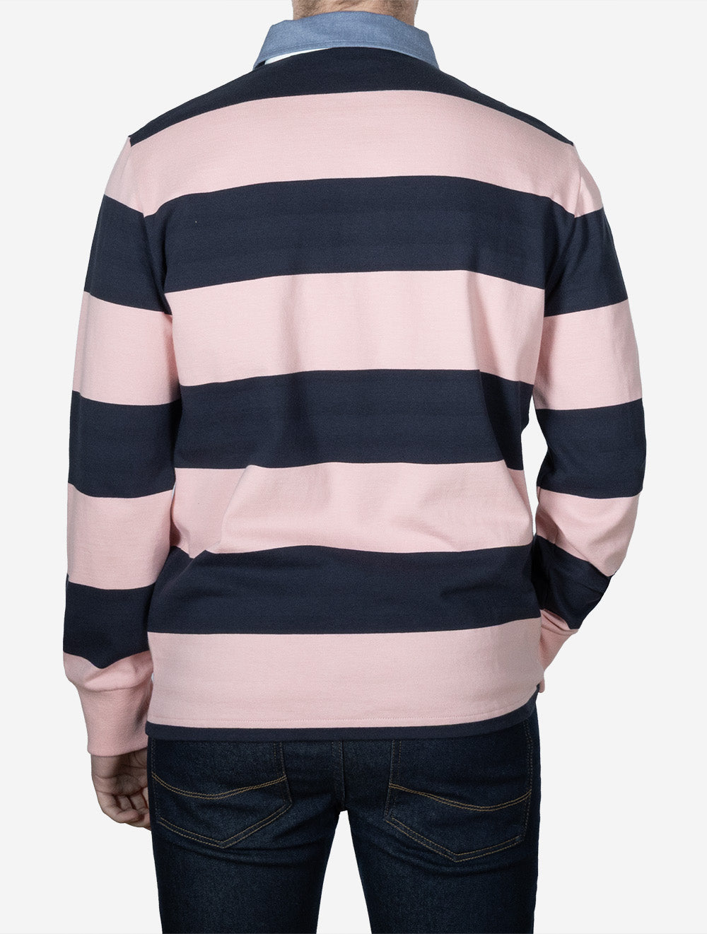 Regular Fit Chambray Stripe Heavy Rugger Bubbelgum Pink