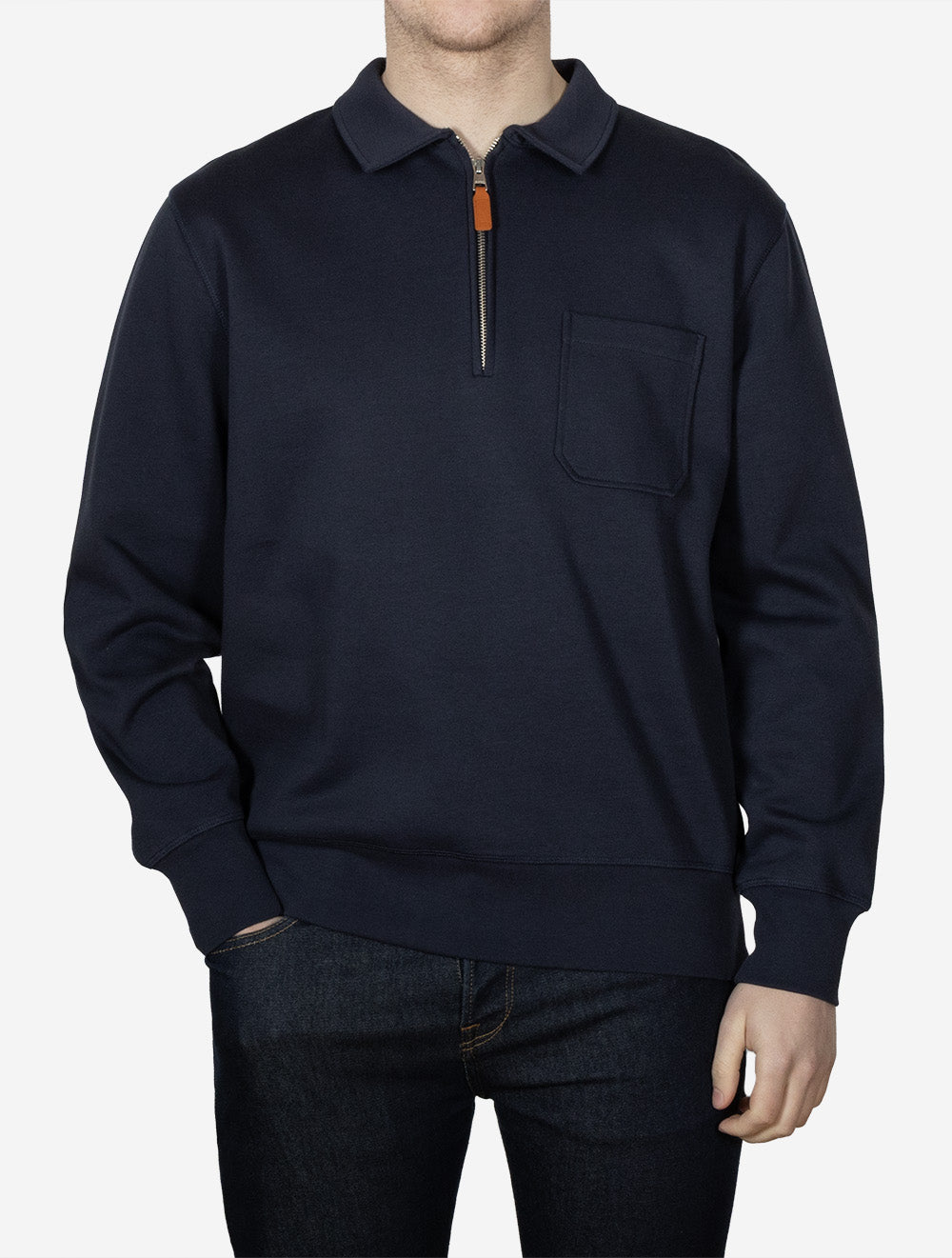 Ponte di Roma Half Zip Sweatshirt Evening Blue