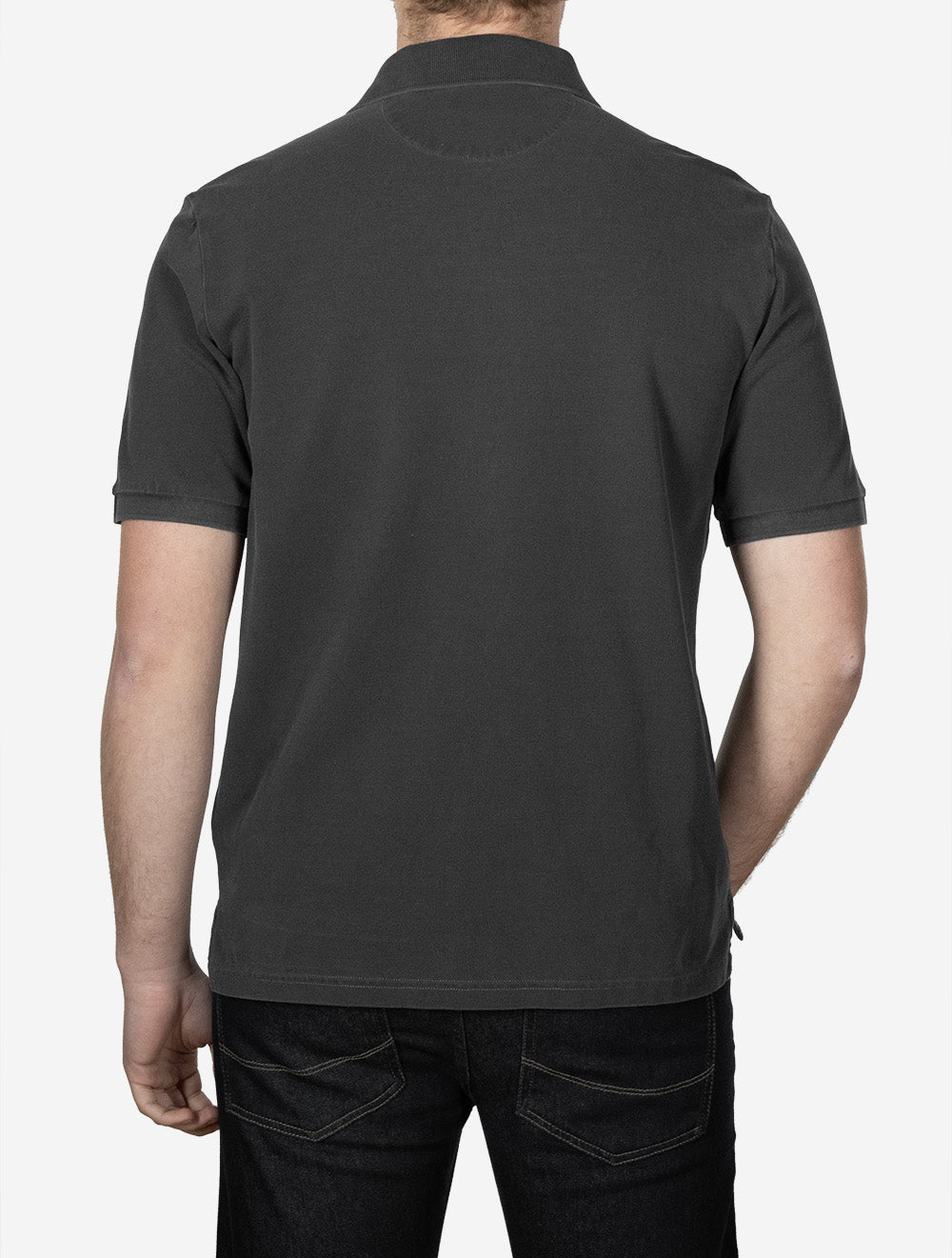 Sunfaded Short Sleeve Polo Black