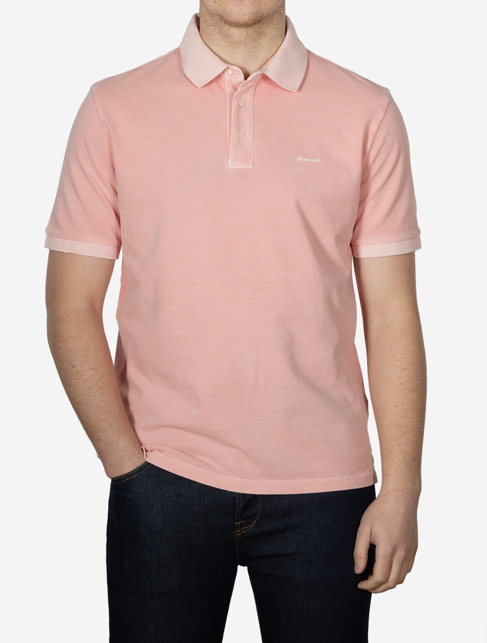 Sunfaded Short Sleeve Polo Bubblegum Pink